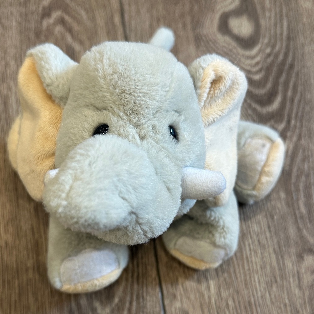 GANZ Webkinz Velvety Elephant Adorable Gray Plush Toy Stuffed Animal 9” No Code